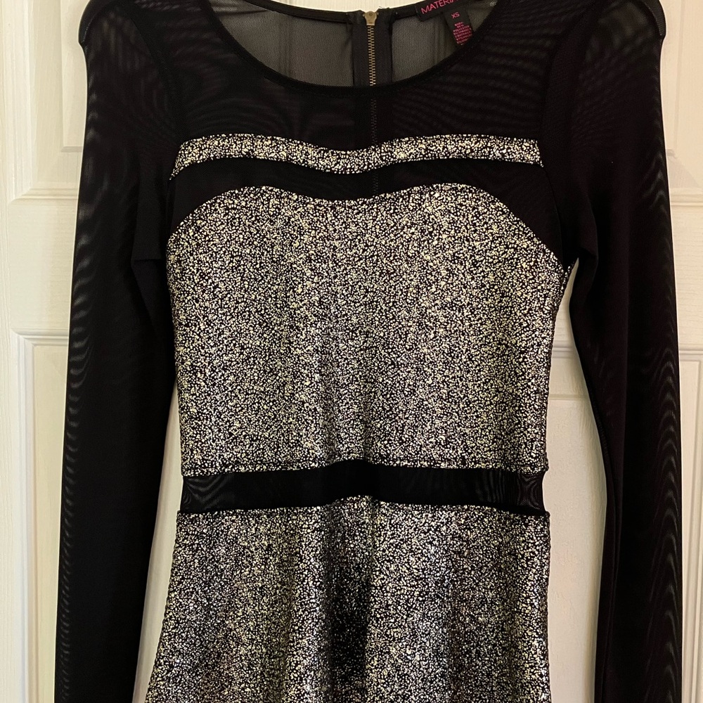 Elegant Black and Silver Dress